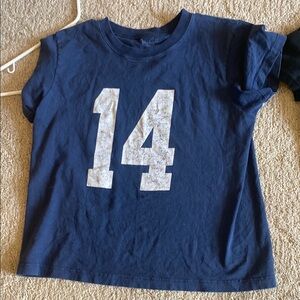 Blue Number Print T-Shirt